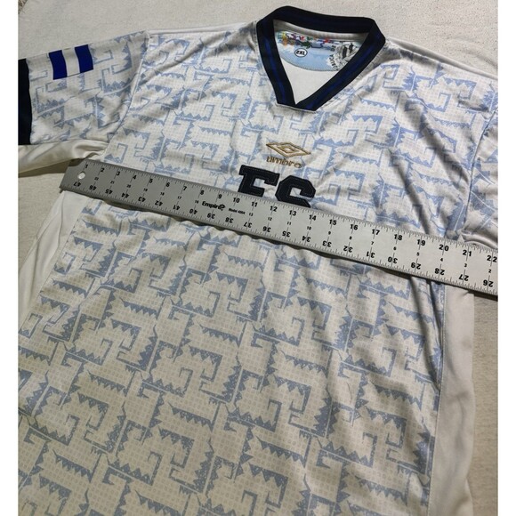 Umbro El Salvador 2023 Away White Soccer Jersey Size 2XL World Cup Futbol - Picture 9 of 10